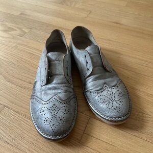 Marsèll Metallic Leather Oxfords